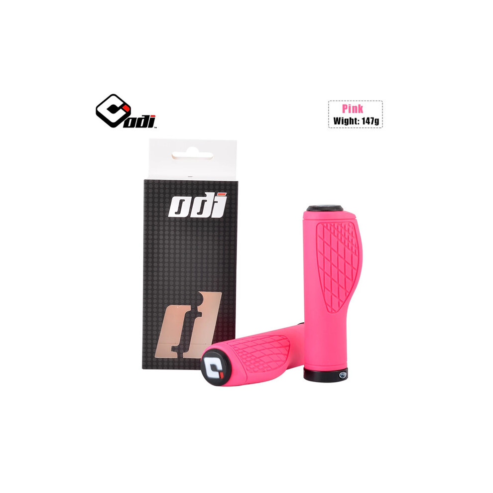Dechoicelife (A-) Odi Bicycle Handlebar Grips Silicone 22.2Mm Anti-Slip Mountain Bike Handle With Lock Ring Fit For Brompton Mtb Bmx Folding Bike Pink