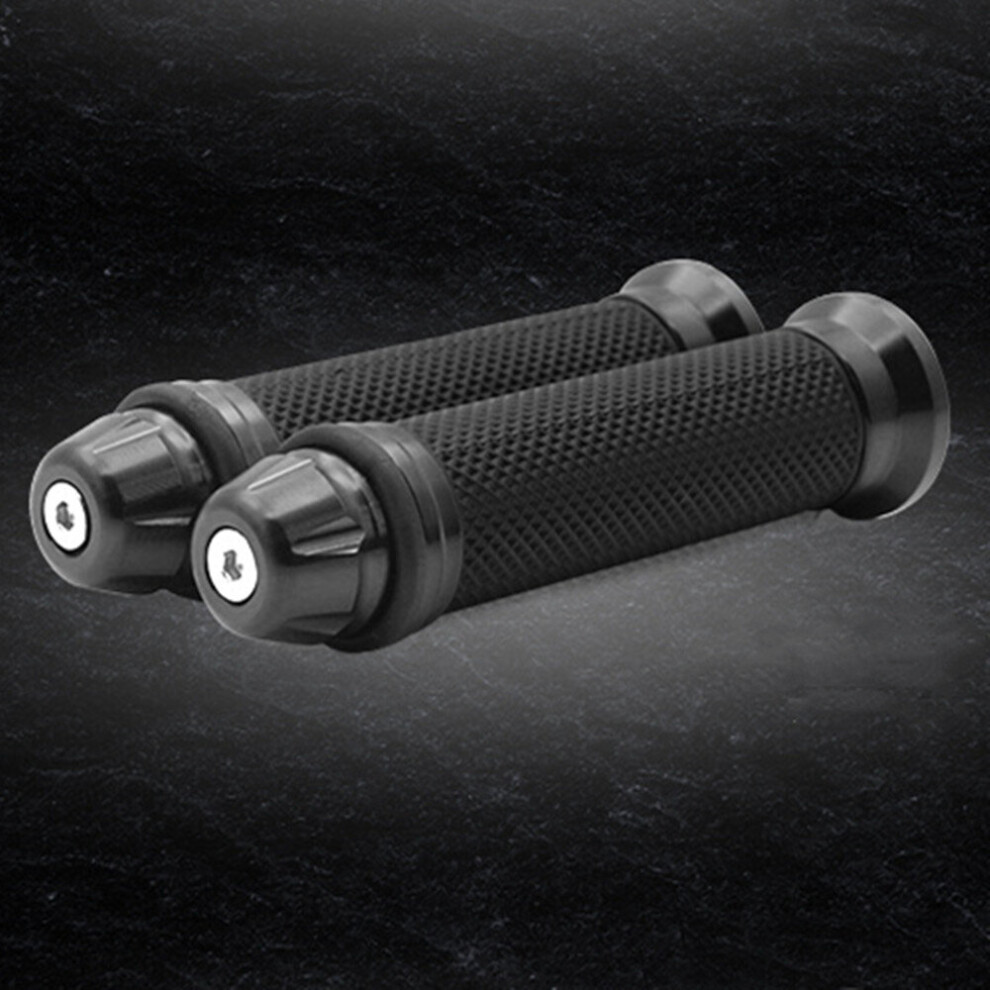(A-B Titanium) Itmtb Motorcycle Grips Aluminum Alloy Electric Scooter Mopeds Handlebar Grip Rubber Bicycle Handle Throttle Modified Accessories 4858099169308