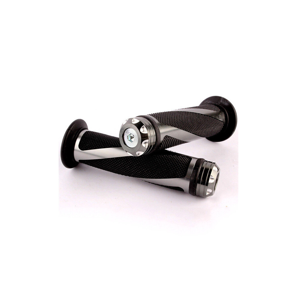 (A-A Titanium) Itmtb Motorcycle Grips Aluminum Alloy Electric Scooter Mopeds Handlebar Grip Rubber Bicycle Handle Throttle Modified Accessories 4858099169230
