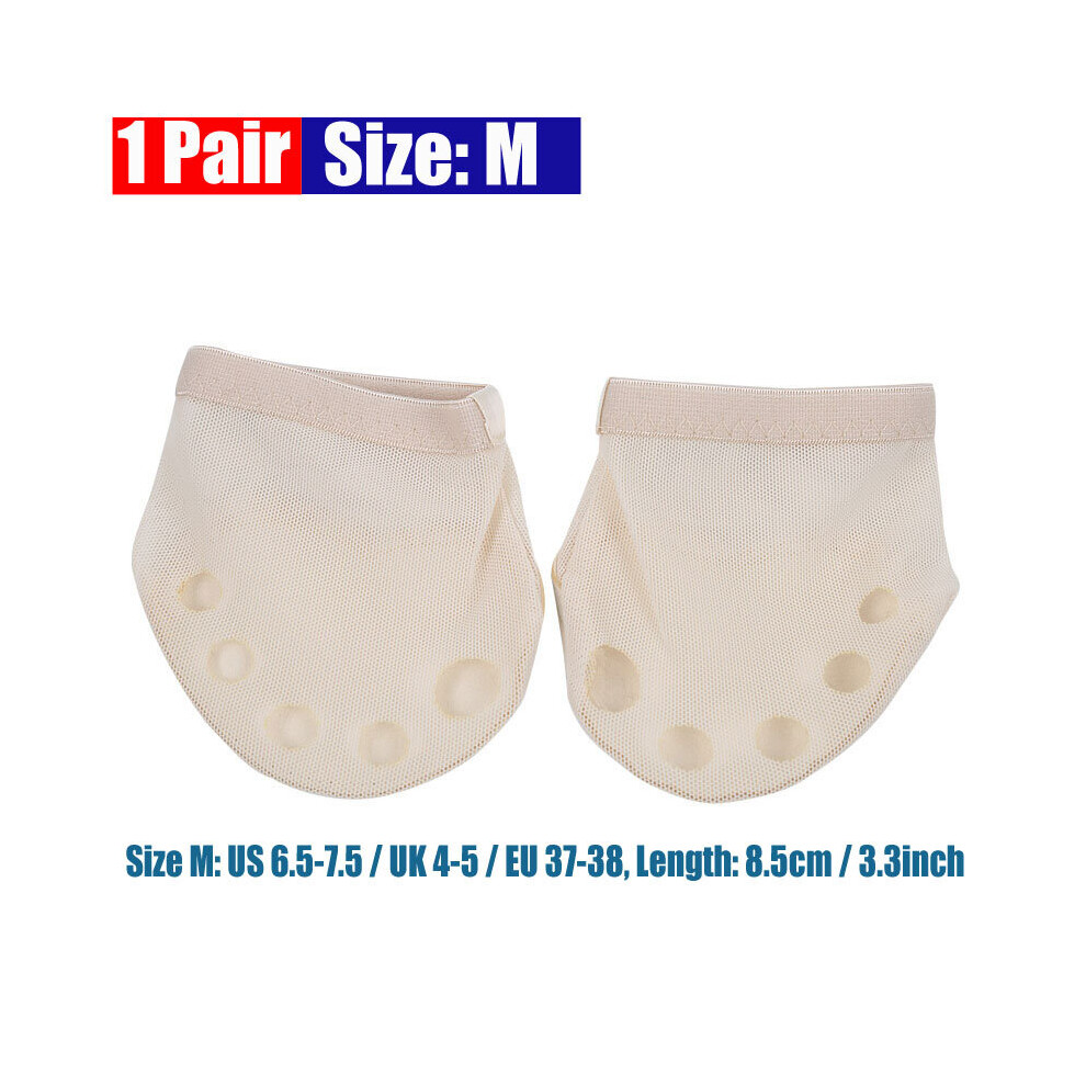 Dechoicelife (A-M) 1Pair Ballet Dance Toe Pad, Dancing Practice Shoes Foot Thongs Dance Paws Sole, Metatarsal Pads, Ball Of Foot Cushions
