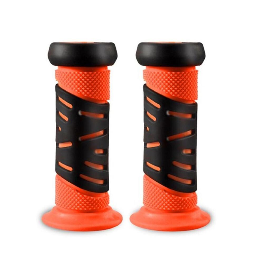 Photos - Grip & Bar End  1 Pair Bike Bicycle Handle Tricycle Scooter Handlebar For Kid Child Non-Slip Waterproof Bar Grips Cycling Shift H(a-orange)