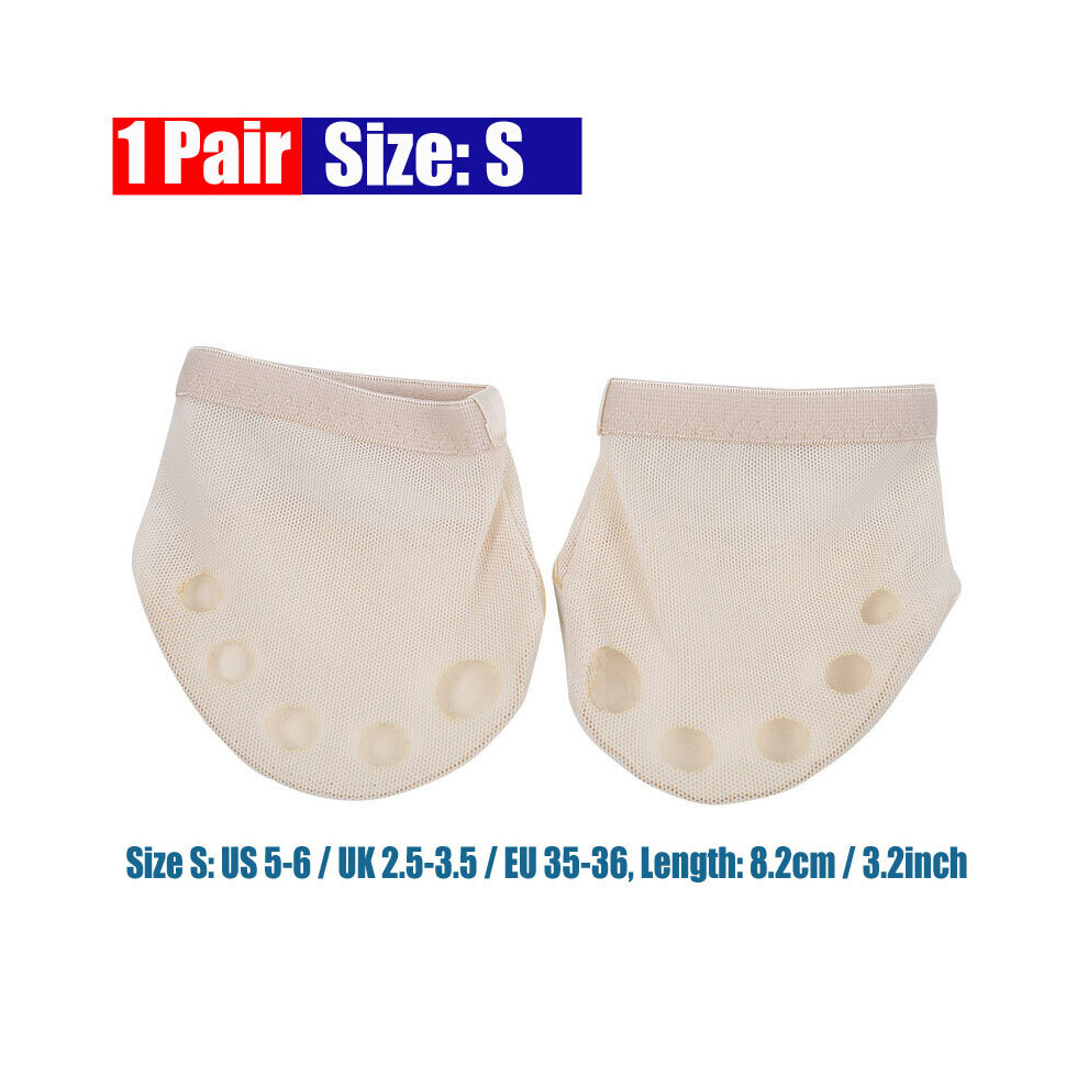 Dechoicelife (A-S) 1Pair Ballet Dance Toe Pad, Dancing Practice Shoes Foot Thongs Dance Paws Sole, Metatarsal Pads, Ball Of Foot Cushions