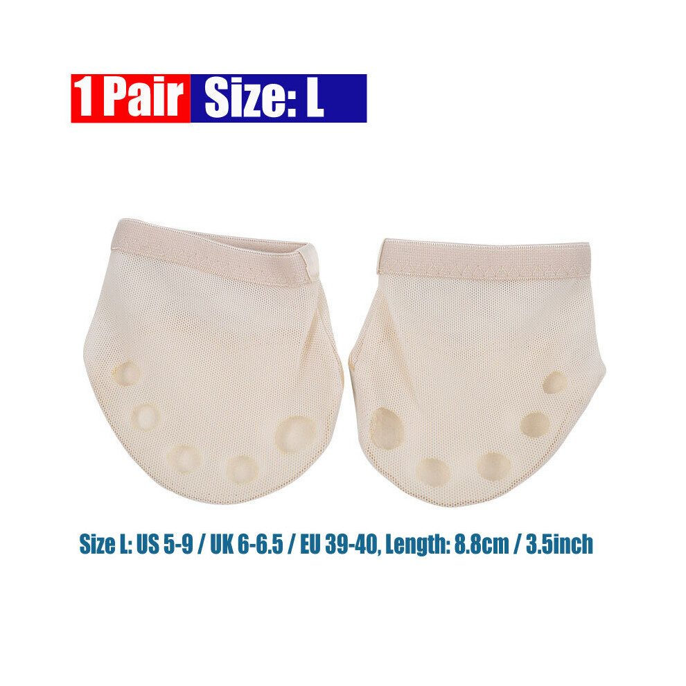 Dechoicelife (A-L) 1Pair Ballet Dance Toe Pad, Dancing Practice Shoes Foot Thongs Dance Paws Sole, Metatarsal Pads, Ball Of Foot Cushions