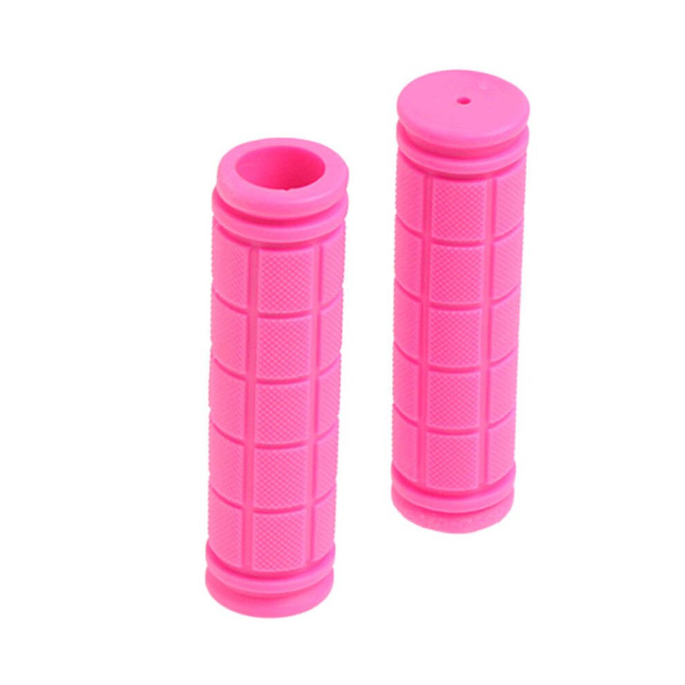 Photos - Grip & Bar End  1 Pair Bicycle Handlebar Grips Cover Comfortable Rubber Bike Handle Bar Anti-skid Sleeve BMX MTB Mountain Bicycle P(a-pink)