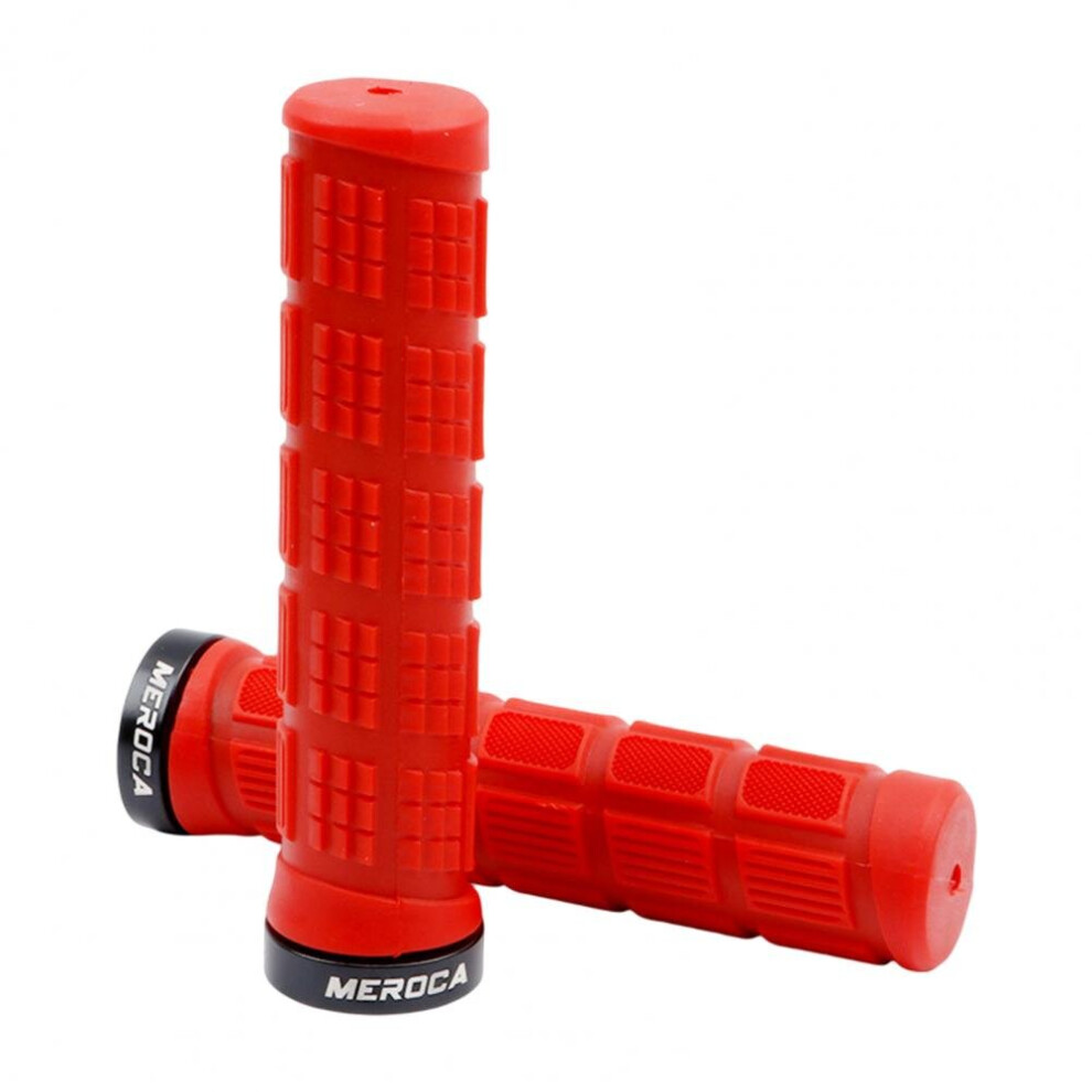 Photos - Grip & Bar End  Bicycle Grip Anti-slip Sweat-absorbing Ergonomic Design Absorption Durable Dual Lock-on Bike Handle Bar Grip Bike Acc(a- B)
