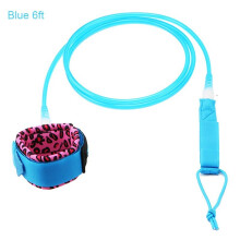 (a-BLUE 6ft) 6/8/10/12ft Surfboard Foot Rope Safety TPU Nylon Stainless Steel Surf Leash Polyurethane TPU Nylon Stainless Steel Surf Leash