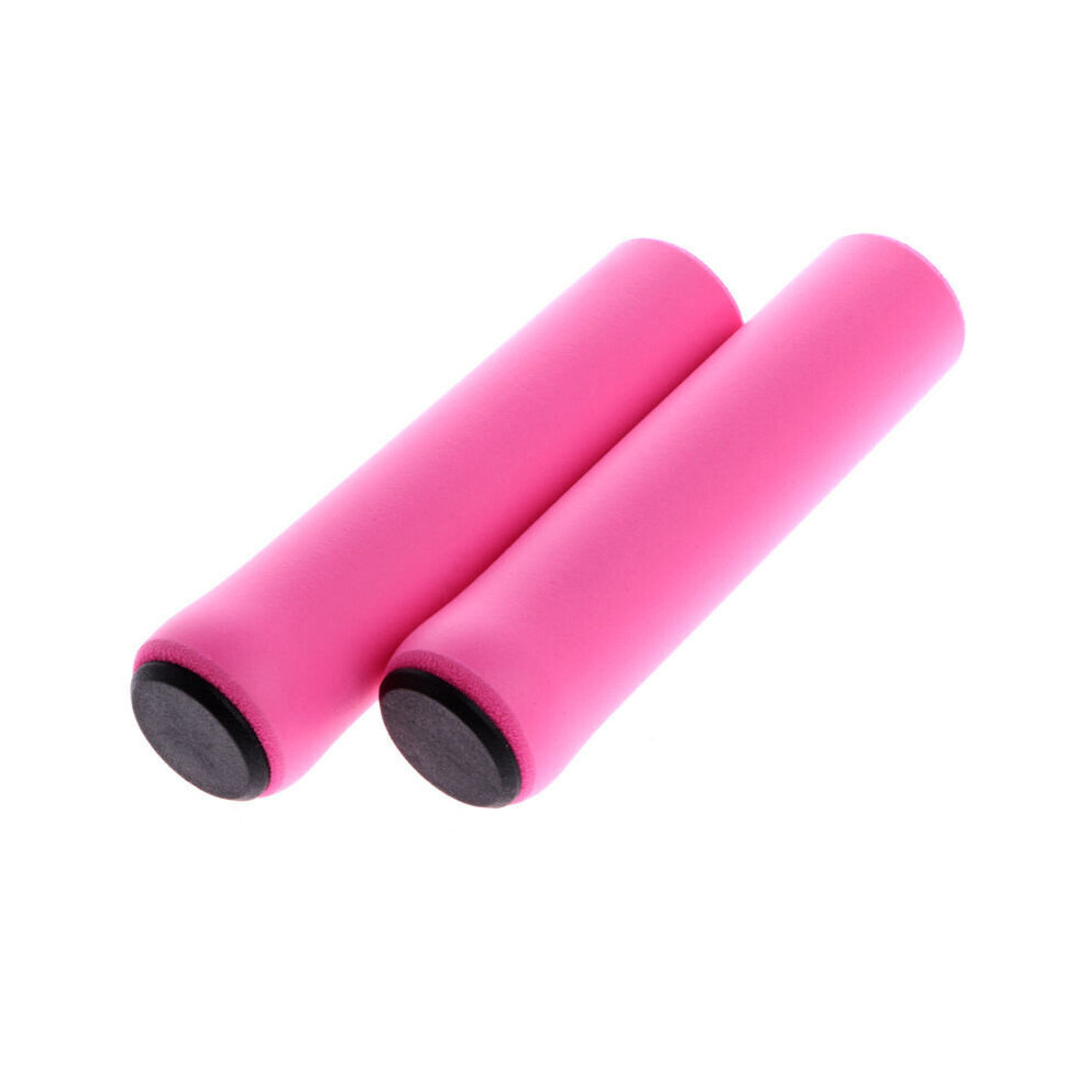 Photos - Grip & Bar End Bicycle Grips MTB Bike Handbar Grips Rubber Non-slip Bilateral Lock Cycling Handle Grips Bikes Handlebar Grips Bike(a-Pink)