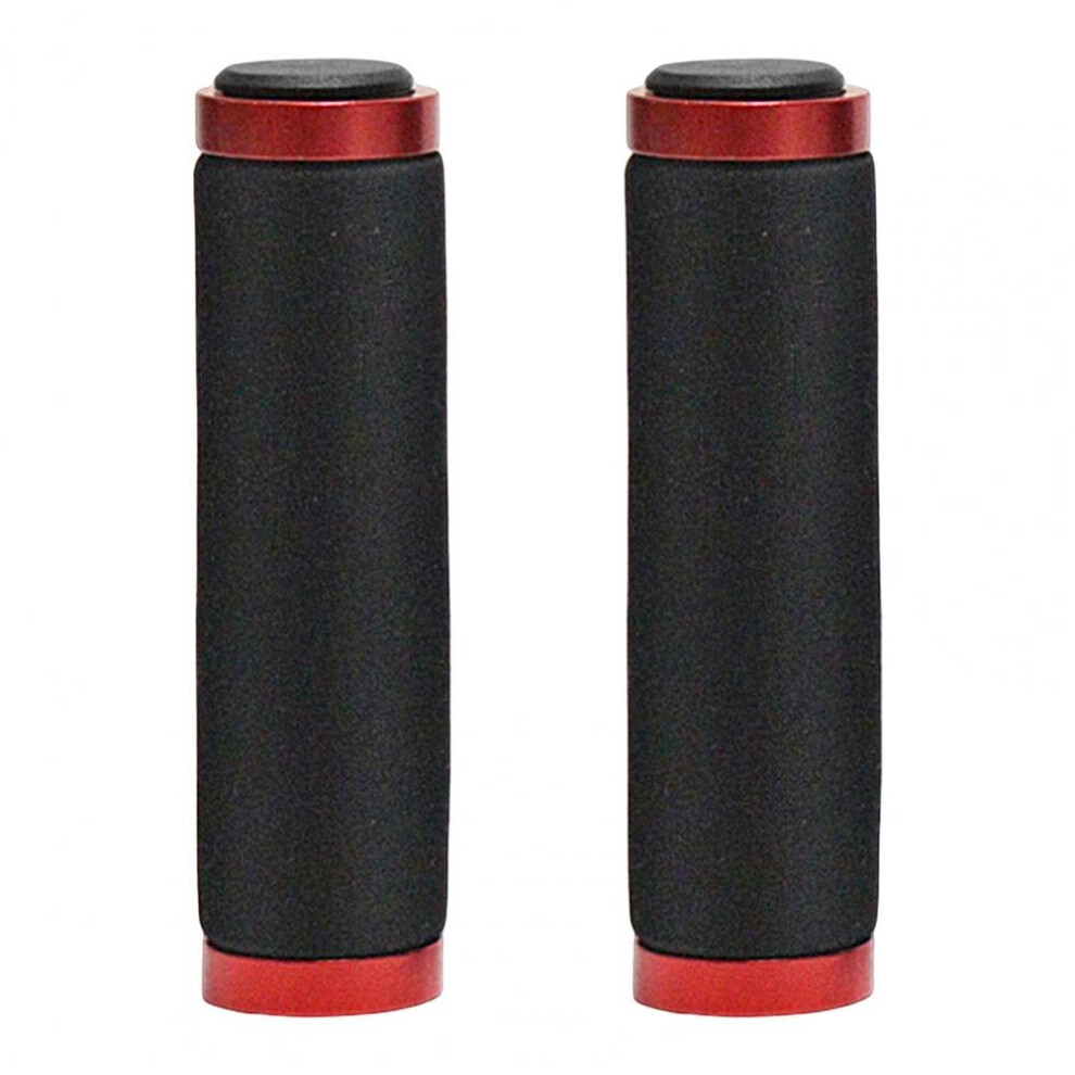 Photos - Grip & Bar End 1 Pair Bike Handlebar Protective Cover Non-slip Shock Absorption Soft Sponge Bicycle Brake Handle Cover for Outdoor(a- Red)