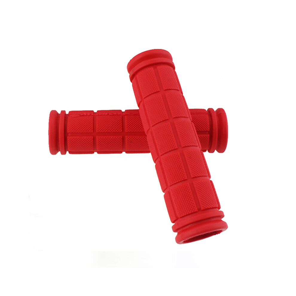 Photos - Grip & Bar End   BMX MTB Cycling Mountain Bicycle Scooter Bike Handle Bar Rubber Soft Durable Anti- Non-slip End Grip 10 Colors 2022(a-Red)