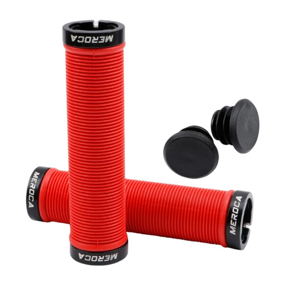 Photos - Grip & Bar End  Bicycle Grip Anti-slip Sweat-absorbing Ergonomic Design Absorption Durable Dual Lock-on Bike Handle Bar Grip Bike Acc(a- E)