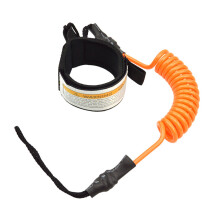 (a-Orange) Safety Surf Foot Leg Rope 5mm TPU Stand UP Paddle Board Longboard Coiled Surfboard Traction Ankle Leash Surfing Accessories