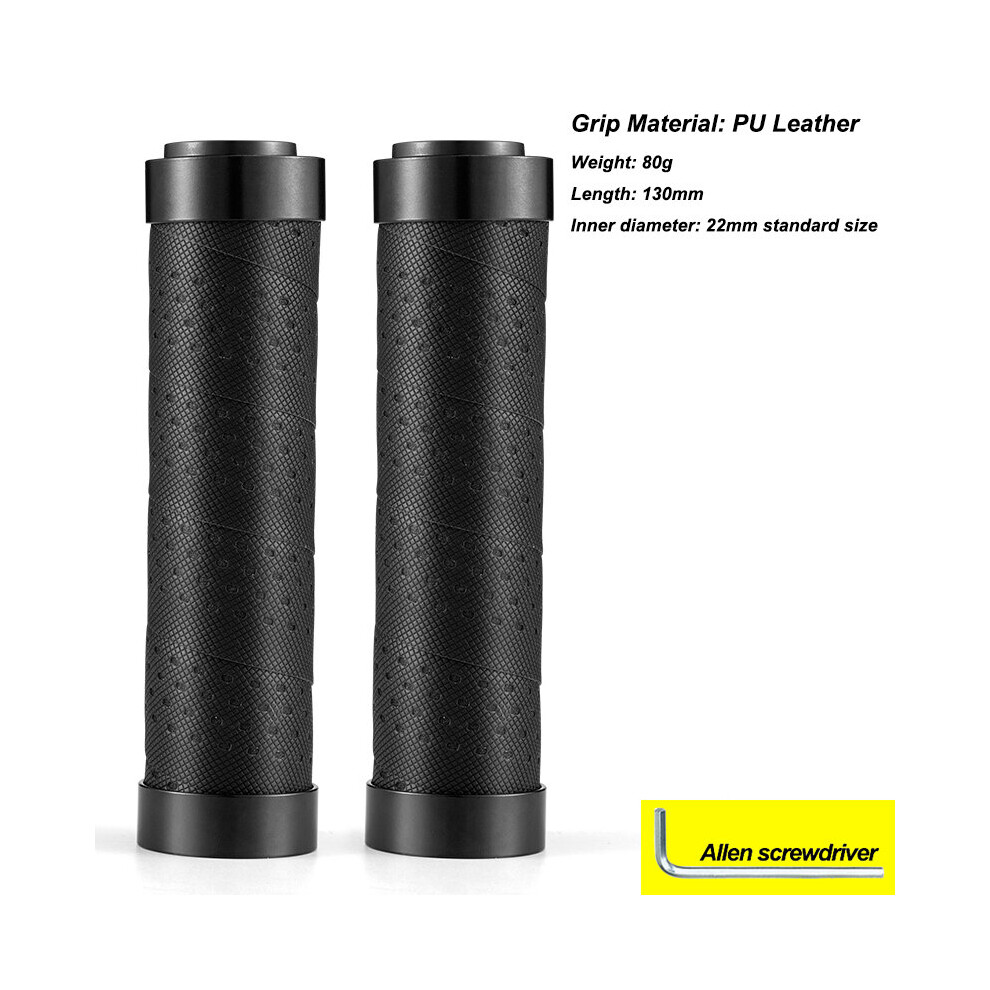 Photos - Grip & Bar End  ROCKBROS MTB Handle Anti-skid Bicycle Grips Silicone Cycling Handlebar Cuffs Bilateral Lock Aluminum Alloy(a-Winding black)