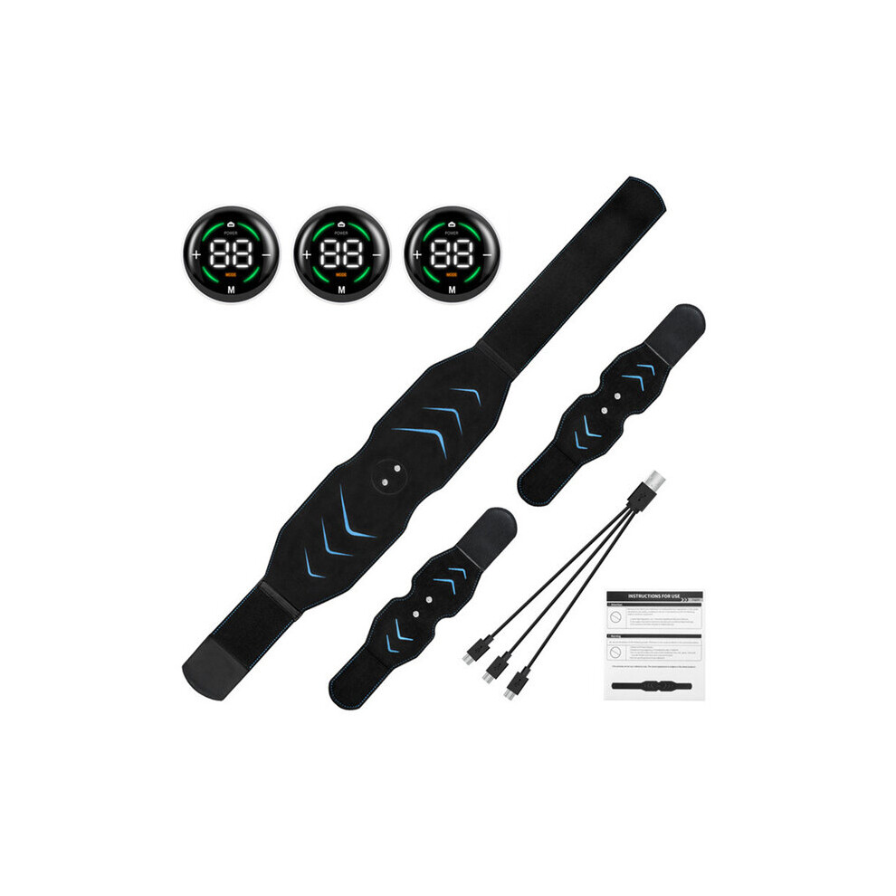 (a-One Sets) Abdominal Training Belt Vibration EMS Muscle Stimulator Toner Workout Fitness Equipment Waist Belly Arm Leg Massage Slimming-image-OPC-PBVBZN8-NEW