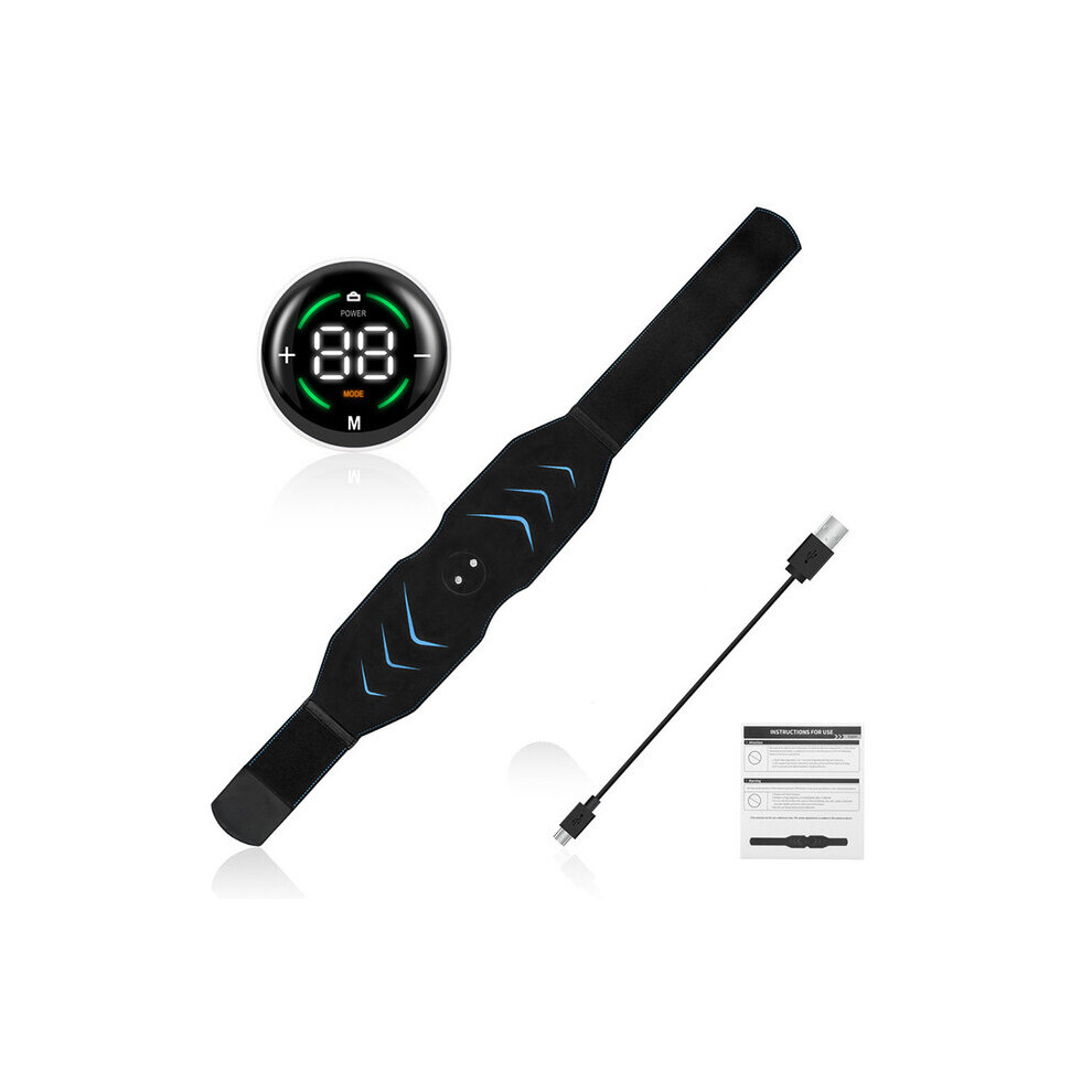 (a-Belt) Abdominal Training Belt Vibration EMS Muscle Stimulator Toner Workout Fitness Equipment Waist Belly Arm Leg Massage Slimming-image-OPC-PBVBZN7-NEW