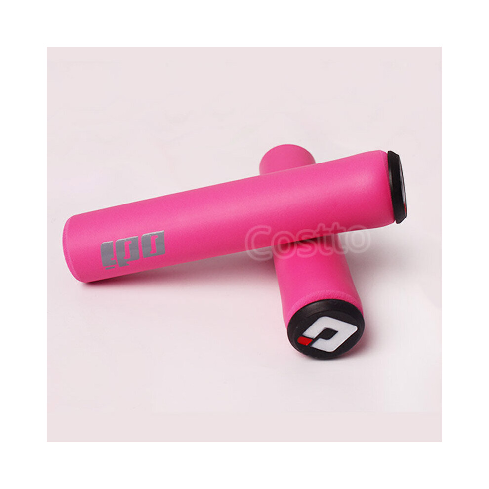 Photos - Grip & Bar End  ODI Bicycle Handles Soft Silicone MTB Cuffs 22.2mm Mountain Bike Grips Non-slip Bicycle Handlebar Grips wit(a-Model 4-Pink)