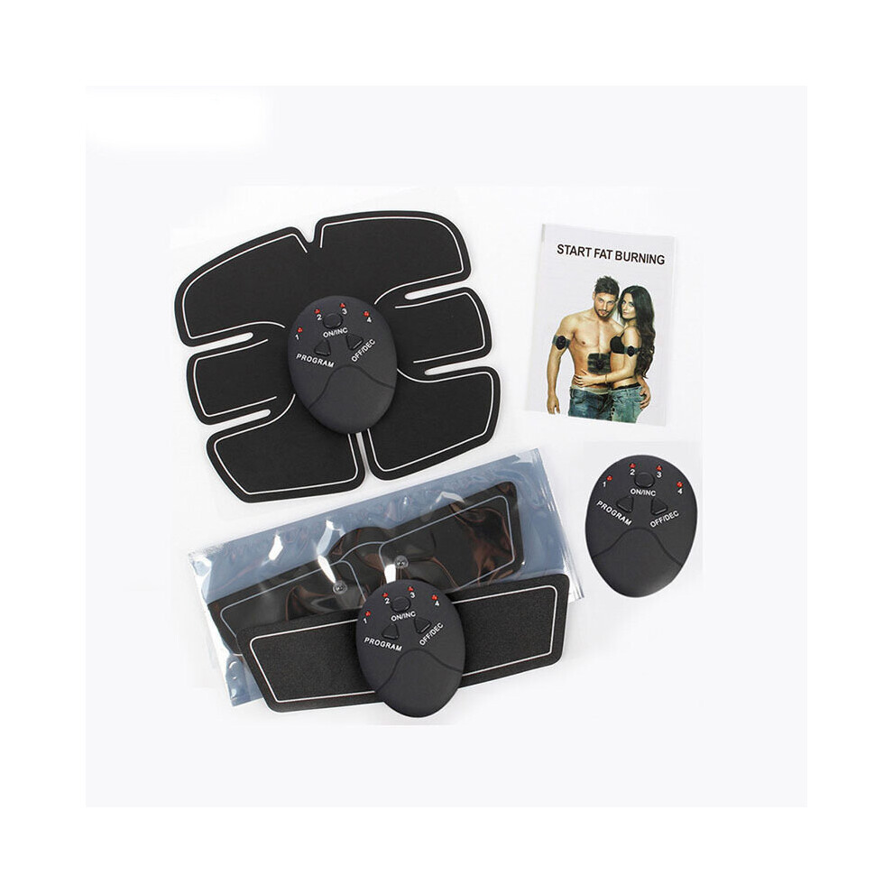 (a-1 Set) Electric EMS Muscle Fitness Wireless Trainer Abdominal ABS Weight Loss Body Shaping Body Toner Slimming Massagers Exercise Belt-image-OPC-PBVC5VM-NEW