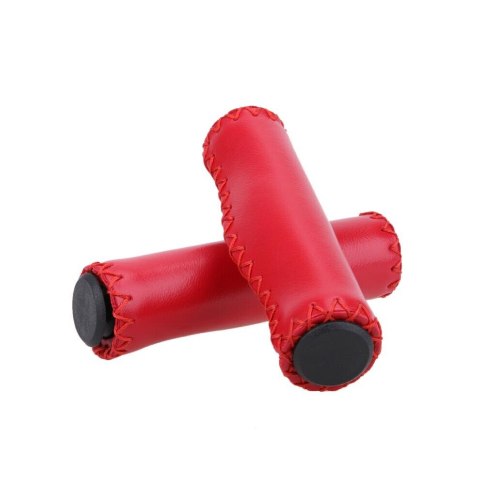 Photos - Grip & Bar End  Rubber Anti-slip ????? ??? ?????????? Outdoor Bicycle Handles Mtb Mountain Bicycle Grips Shockproof Bike Grips(a-Red Grips)
