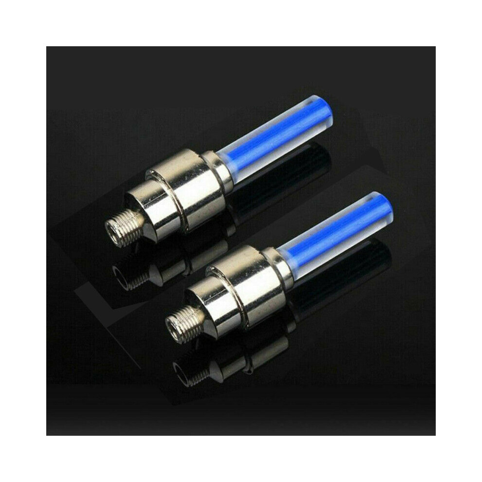 Photos - Other Wheel Accessories Waterproof Bike Light with AG Battery Mountain Road Bike Bicycle Lights LED Tyre Tire Valve Caps Wheel Spokes(a-2pcs blue)