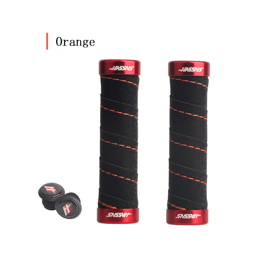 Photos - Grip & Bar End  HASSNS Bicycle Handles Mtb Cuffs Mountain Bike Grips Handle Rubber Grip For Cycling Handlebar Cover Ergono(a-HASSNS Orange)