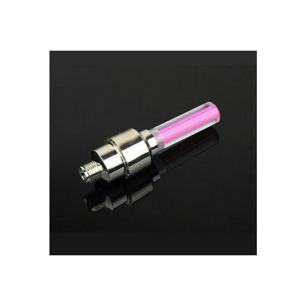 (A-) 2Pcs Car Wheel Led Motocycle Bike Bicycle Tire Valve Cap Decorative Lantern Tire Valve Cap Flash Spoke Neon Lamp Red/Light 4854615600195