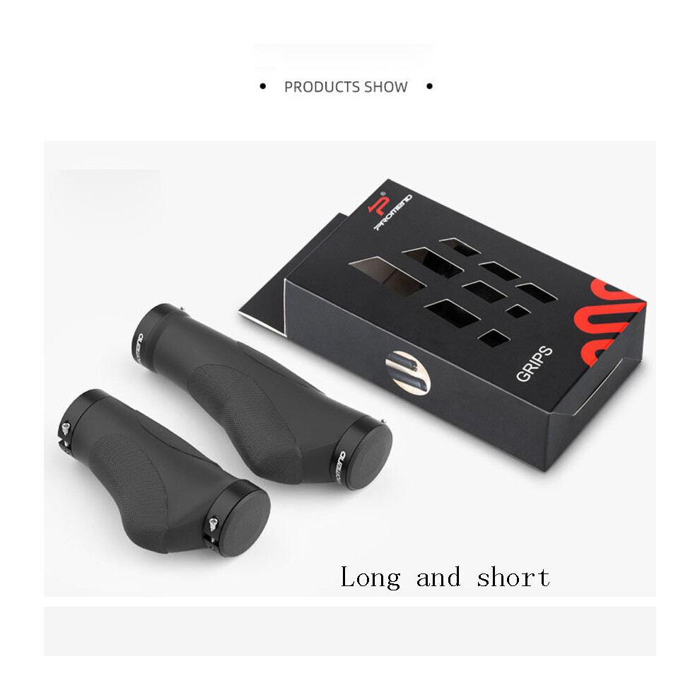 Photos - Grip & Bar End  Bicycle Silicone Handlebar Grips TPR Integrated Rubber handle MTB Cycling Hand Rest Mountain Bike Grip Grip(a-1Long 1Short)