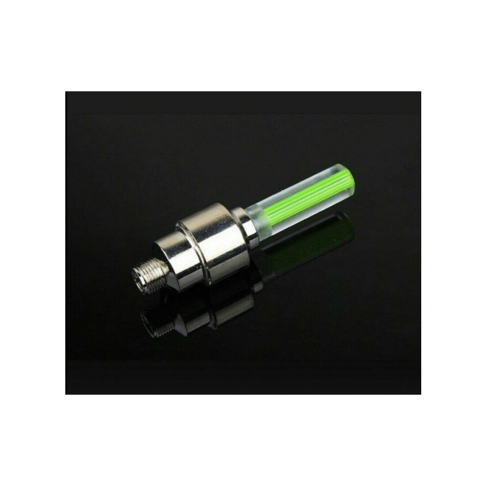 (a-Yellow) 2PCS Car Wheel LED Light Motocycle Bike Bicycle Light Tire Valve Cap Decorative Lantern Tire Valve Cap Flash Spoke Neon Lamp-image-OPC-PBVC8DS-NEW