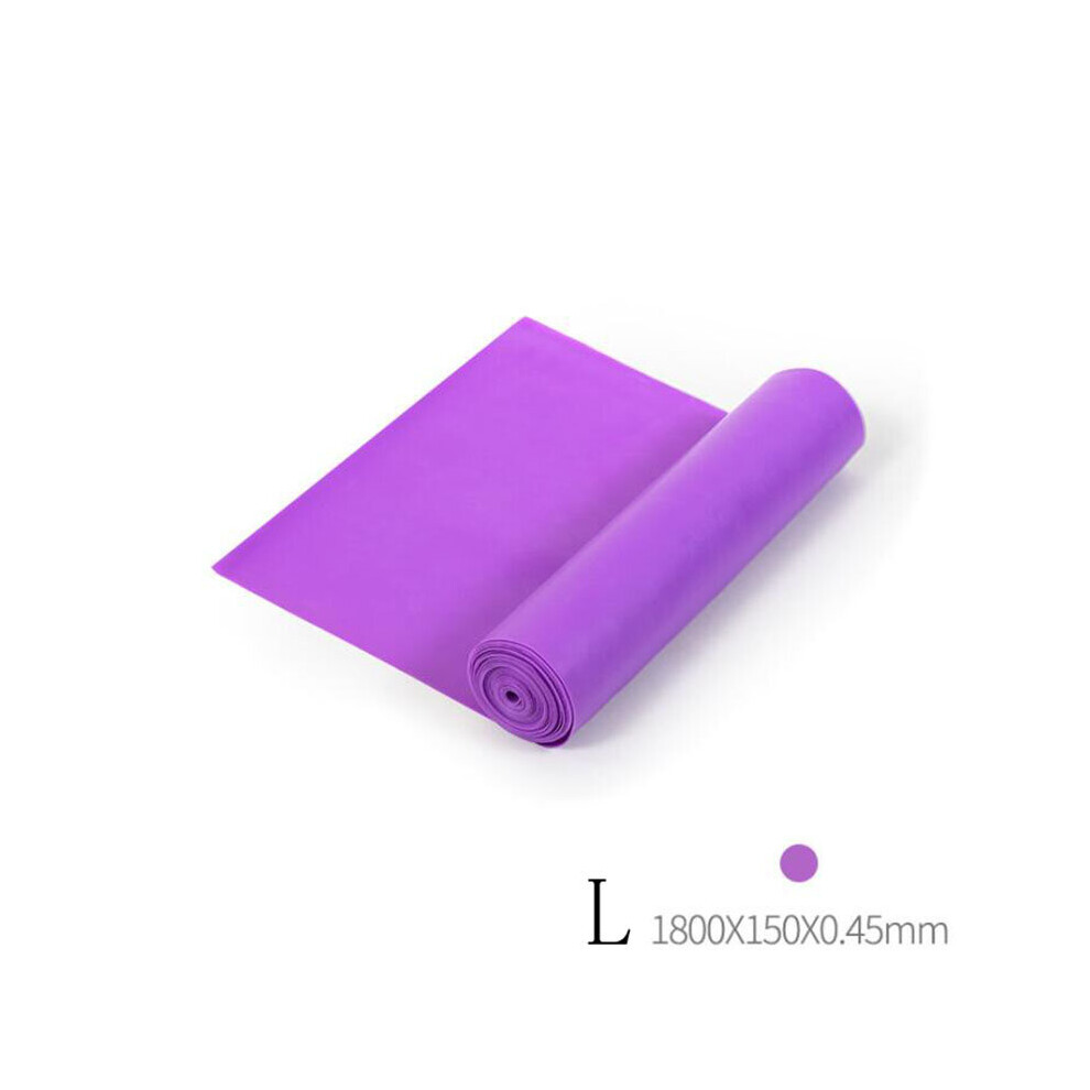 Dechoicelife (A- L) Yoga Resistance Band Exercise Fitness Tension Band Pilates Stretching Exercise Physical Therapy Tension Band At Home Workout Purple