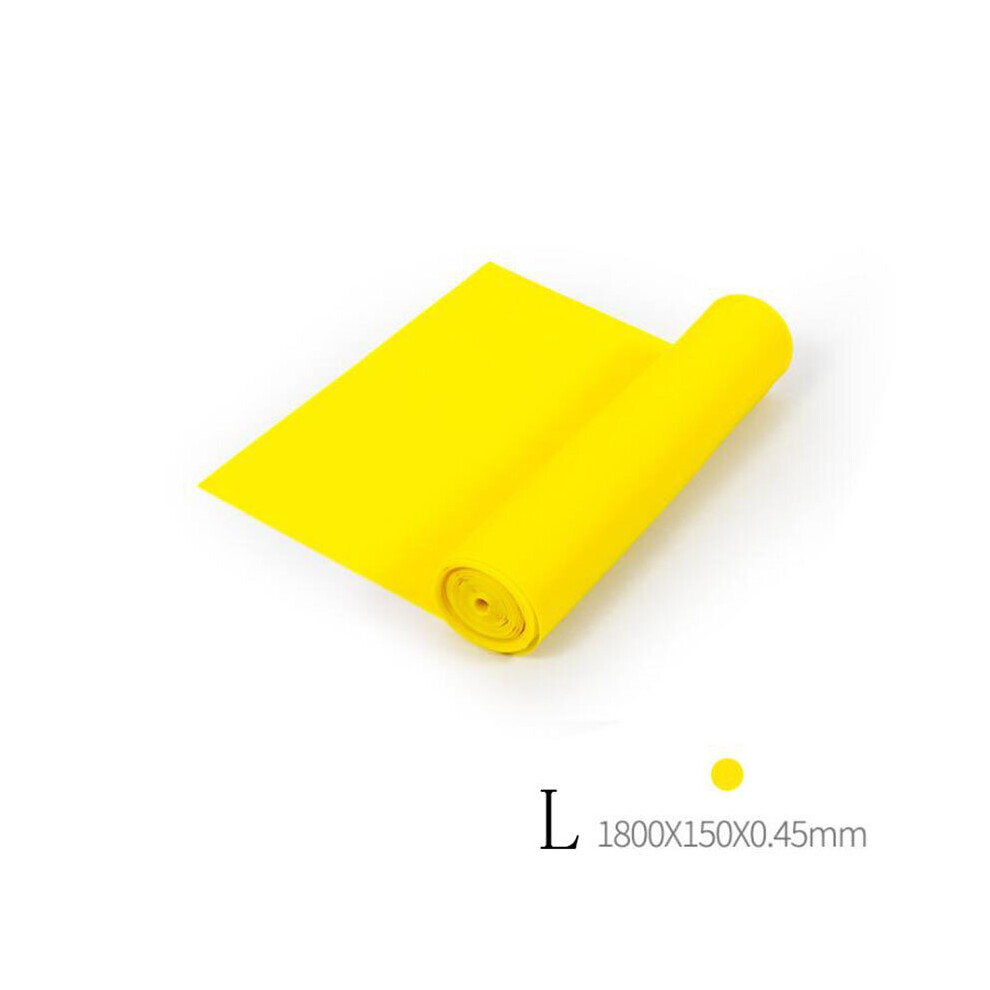 Dechoicelife (A-Yellow L) Yoga Resistance Band Exercise Fitness Tension Band Pilates Stretching Exercise Physical Therapy Tension Band At Home Workout