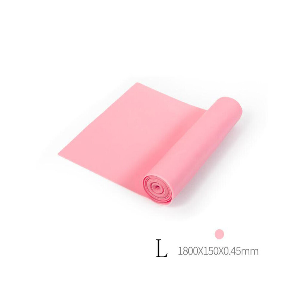 Dechoicelife (A- L) Yoga Resistance Band Exercise Fitness Tension Band Pilates Stretching Exercise Physical Therapy Tension Band At Home Workout Pink