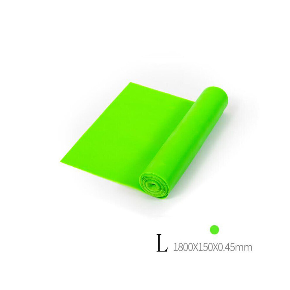 Dechoicelife (A- L) Yoga Resistance Band Exercise Fitness Tension Band Pilates Stretching Exercise Physical Therapy Tension Band At Home Workout Green