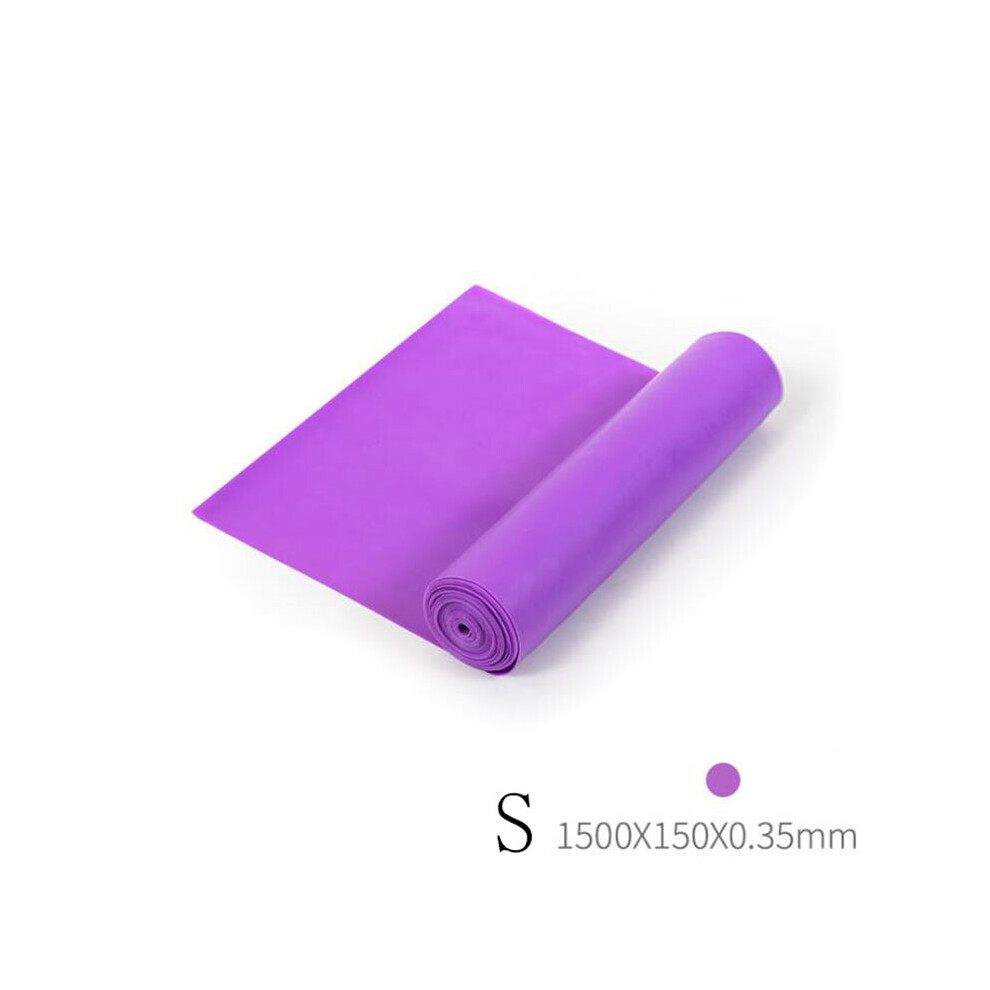 Dechoicelife (A- S) Yoga Resistance Band Exercise Fitness Tension Band Pilates Stretching Exercise Physical Therapy Tension Band At Home Workout Purple