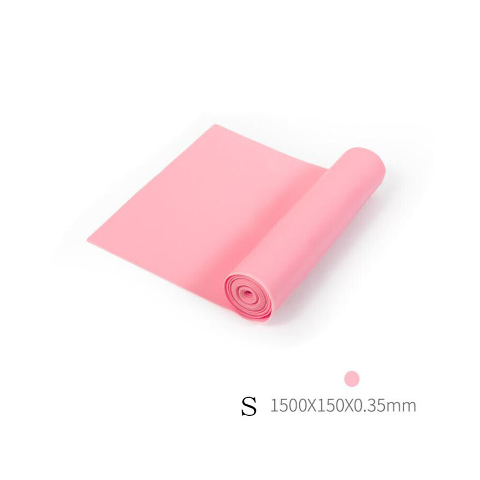 Dechoicelife (A- S) Yoga Resistance Band Exercise Fitness Tension Band Pilates Stretching Exercise Physical Therapy Tension Band At Home Workout Pink