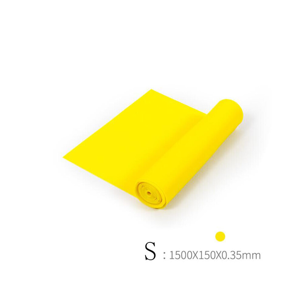 Dechoicelife (A- S) Yoga Resistance Band Exercise Fitness Tension Band Pilates Stretching Exercise Physical Therapy Tension Band At Home Workout Yellow