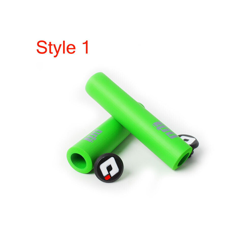 Photos - Grip & Bar End  ODI MTB Bicycle Handlebar grip 130mm Silicone Anti-skid Bar Grips cover Road BMX Balance bike Handle Bar Gri(a-Green-1pair)