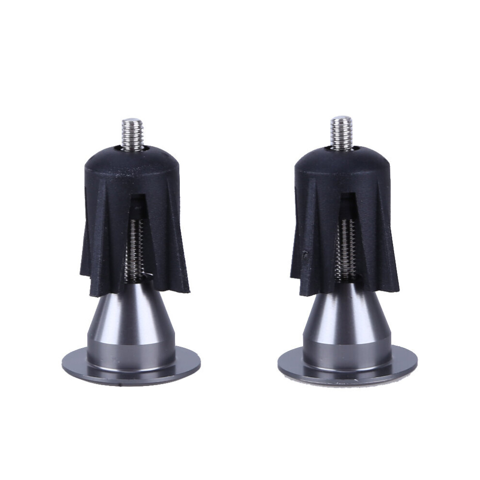 Photos - Grip & Bar End  1 Pair Cycling Bicycle Handlebar Cap Bicycle Grips Alloy Aluminum Bike Handle Bar Grips End Plugs Bicycle Parts Acc(a-Gray)