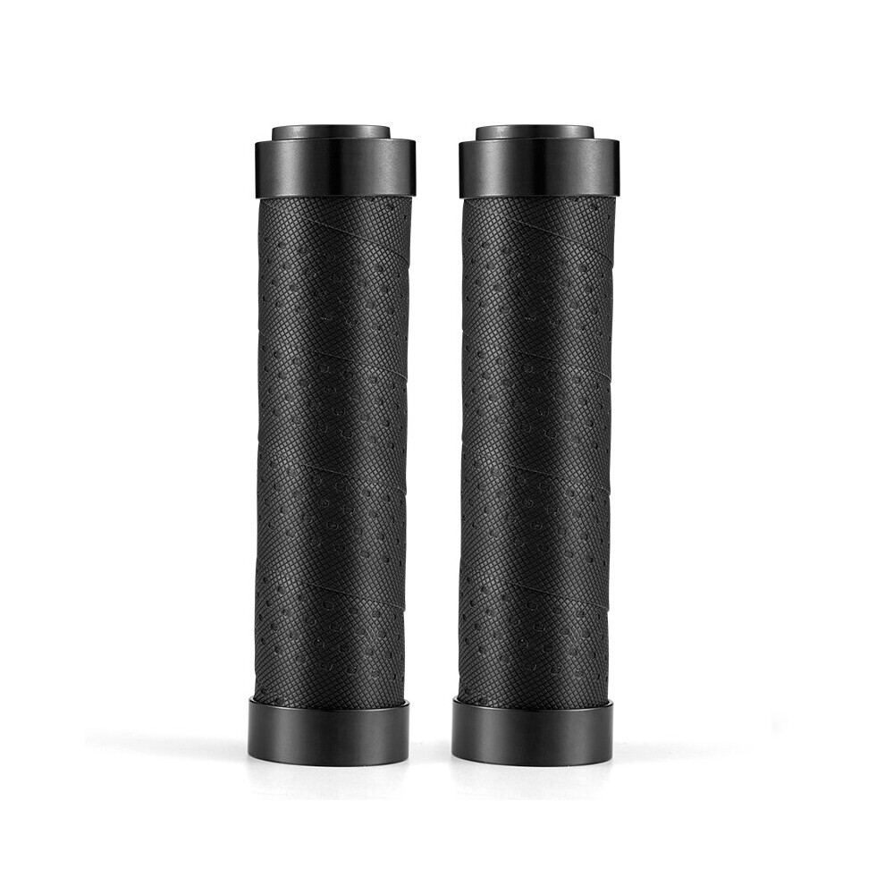 Photos - Grip & Bar End  ROCKBROS MTB Handle Anti-skid Bicycle Grips PE Rubber Cycling Handlebar Ultralight Aluminum Alloy Handleba(a-Winding black)