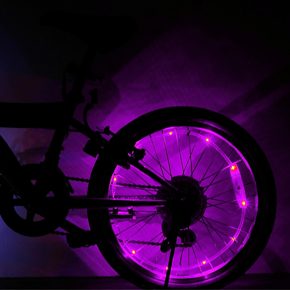 Photos - Climbing Gear  Bicycle Wheel Spoke Light MTB Motorcycle Car Tire Nozzle Valve Waterproof Color Bike Safety Warning Light Bicycle A(a-pink)