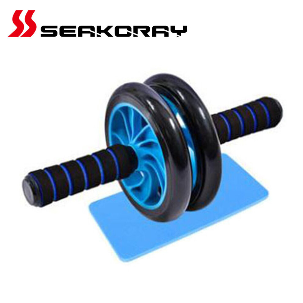 Photos - Ab Wheel  AB Roller Non-slip Tire Pattern Fitness Gym Exercise Abdominal Wheel Roller Fitness Equipment No Noise Abdominal Wh(a-Blue)