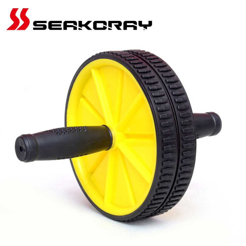 Photos - Ab Wheel  AB Roller Non-slip Tire Pattern Fitness Gym Exercise Abdominal Wheel Roller Fitness Equipment No Noise Abdominal(a-Yellow)