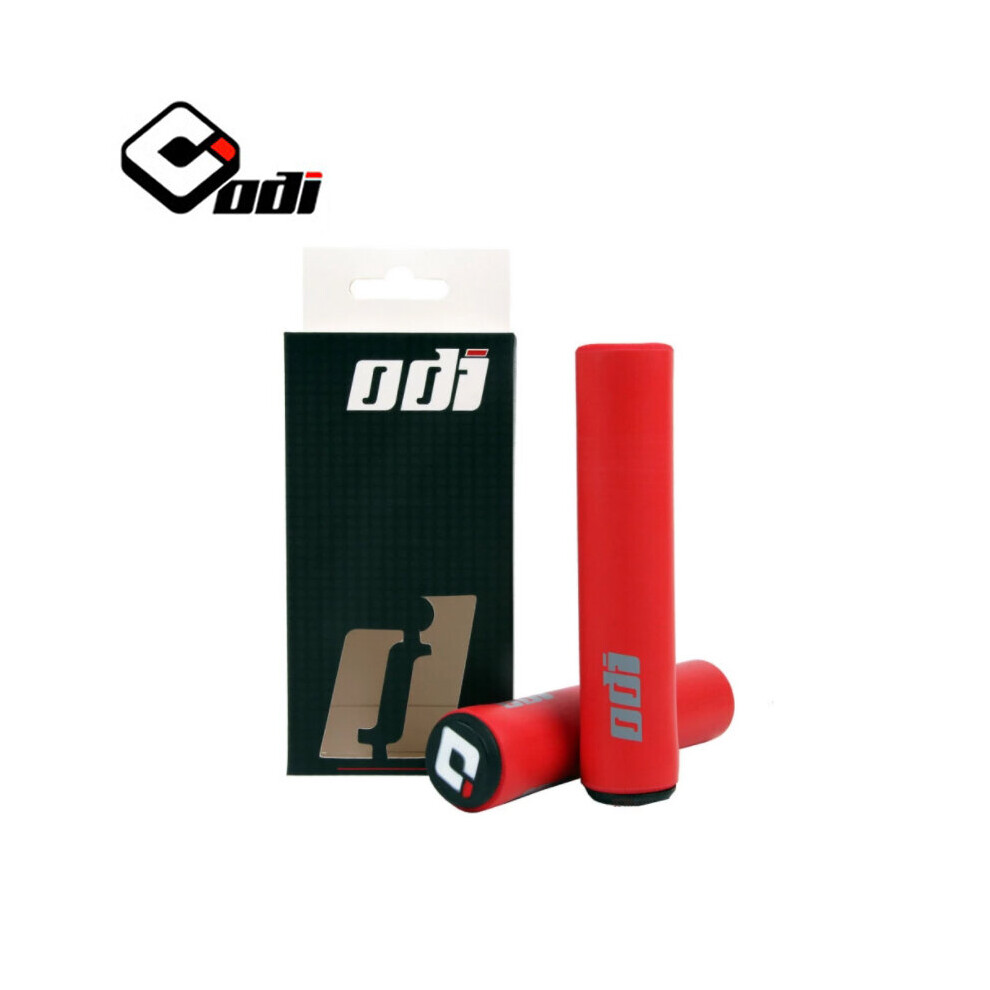 Photos - Grip & Bar End  ODI Bike Handlebar Grips High Quality Mountain Bike Grips Non-slip Mtb Cuffs Shock Absorption Bike Handle Bic(a-Model2-Red)