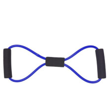 (a-blue) Yoga Resistance Exercise Bands Gym Fitness Equipment Pull Rope 8 Word Chest Expander Elastic Muscle Training Tubing Tension Rope