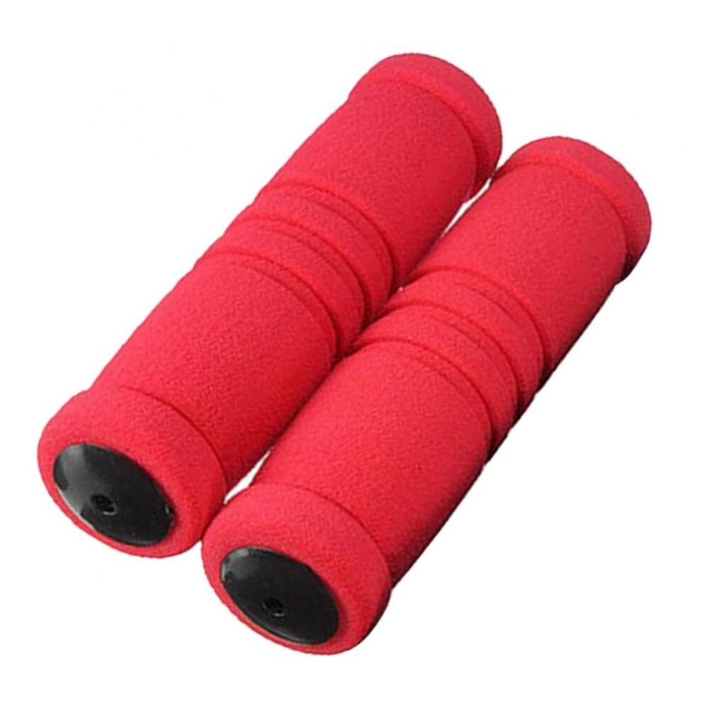 Photos - Grip & Bar End  Bicycle Grips 1 Pair Super Light Silicone Non-Slip Shock AbsorptionType Road Handle Bike bicycles Parts Cycling Han(a- Red)