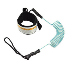 (a-White) Rowing Boat Elastic Paddle Leash Kayak Accessories Kayak Canoe Safety Fishing Rod Surfboard Surfing Coiled Lanyard Cord Tie Rope