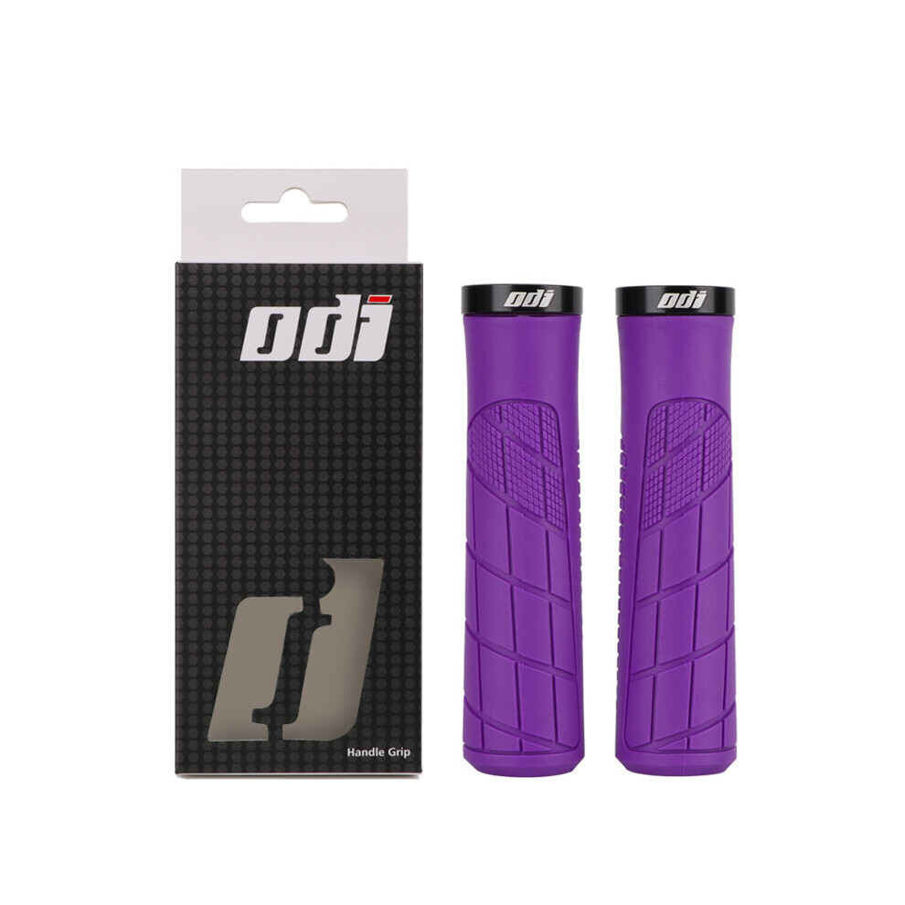 Photos - Grip & Bar End  ODI Bicycle Grips Lock on MTB Handlebar Grip Soft Rubber Cuffs Mountain Bike Ergonomic Handle For Cycling Inte(a-OG Purple)