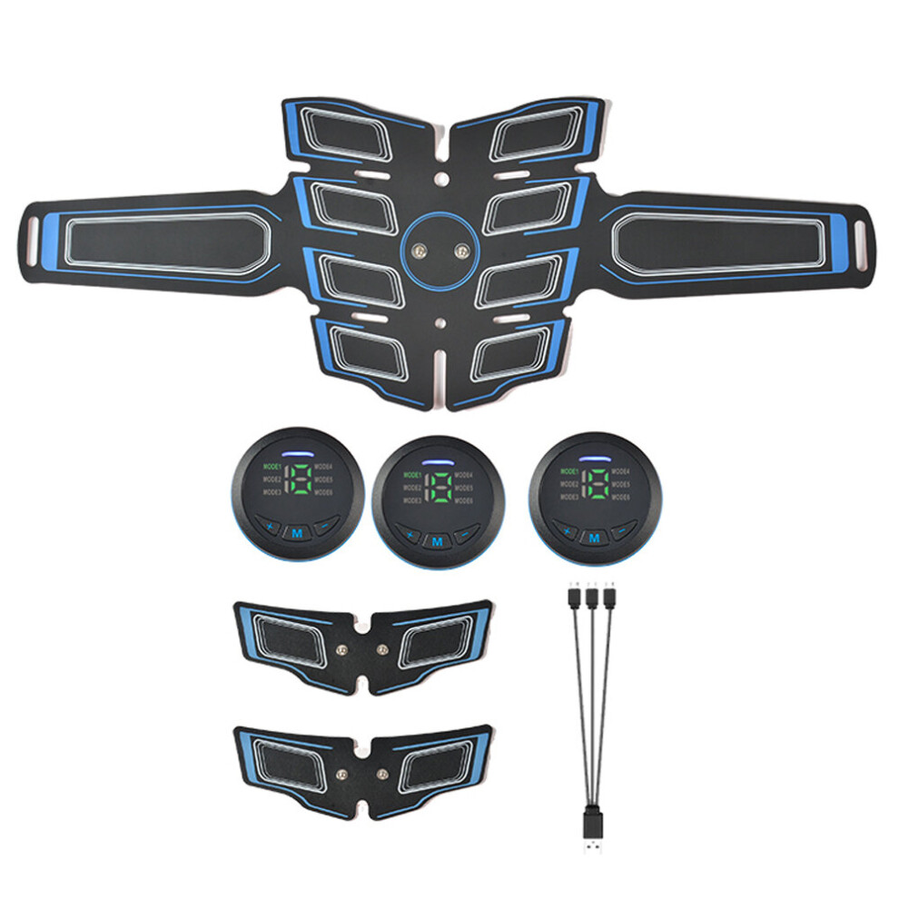 Dechoicelife (A-) Ems Chip Fitness Instrument Abdominal Muscle Training Abdominal Muscle Stimulator Fitness Belt Abdominal Muscle Stickers Home White