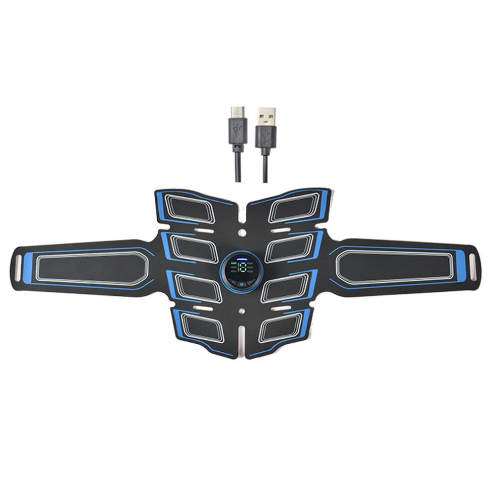 (a-Blue) EMS Chip Fitness Instrument Abdominal Muscle Training Abdominal Muscle Stimulator Fitness Belt Abdominal Muscle Stickers Home-image-OPC-PBVCHDK-NEW