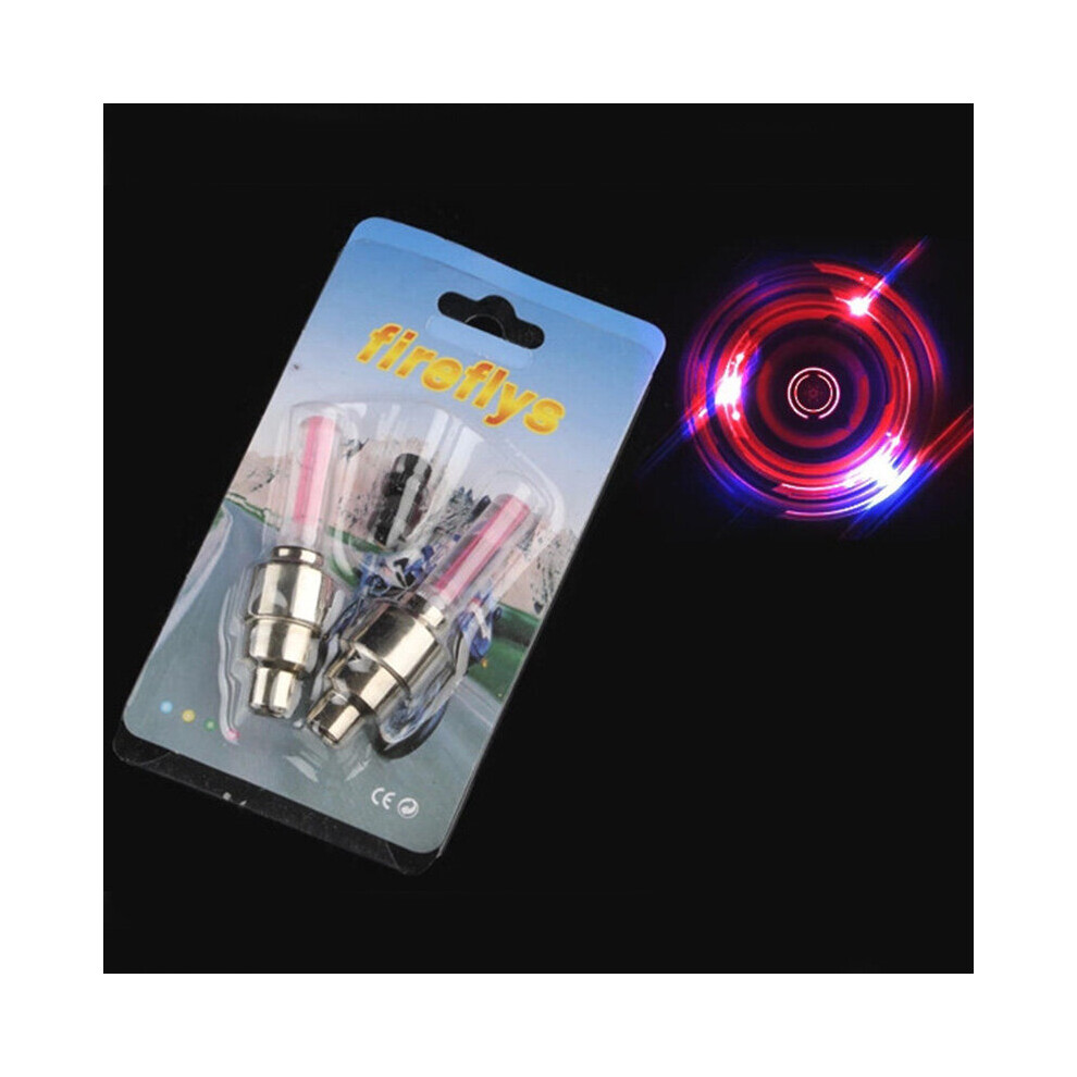 (A- Grey) 2Pcs Neon S Tyre Wheel Valve Cap Led Flash Car Tire Valve Caps Air Cover Tire Rim Valve Wheel Stem Cap Bike Light/Grey 4854615638280