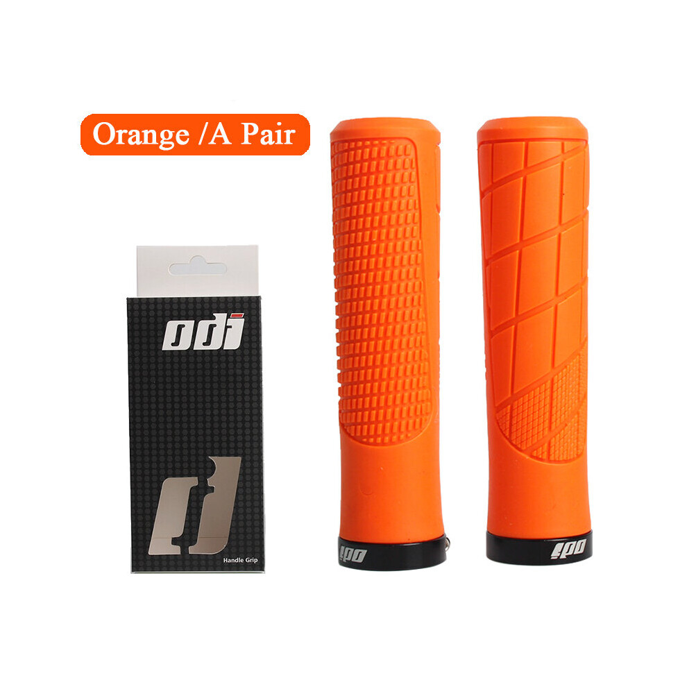 Orange mountain bike grips deals