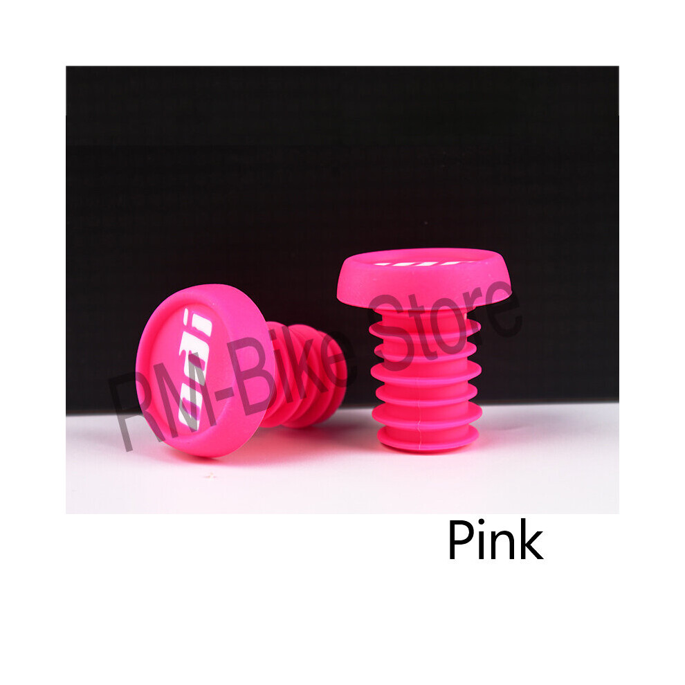 Photos - Grip & Bar End  ODI Bicycle Grip Plugs MTB Road Bike Bar Grip End Plugs BMX DH FR Balance Bike Anti-slip Handle Bar End Caps(a-Pink 1 pair)