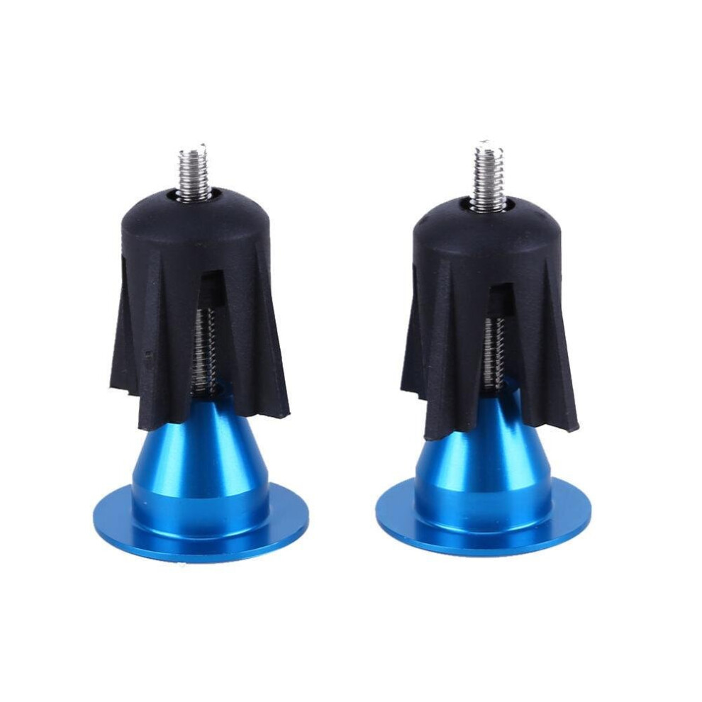 Photos - Grip & Bar End  1 pair Bike Grip Handle Bar End Cap Aluminium Alloy MTB Handlebar Grips Plugs Caps Cycling Road Bicycle Hand(a-1 pair blue)